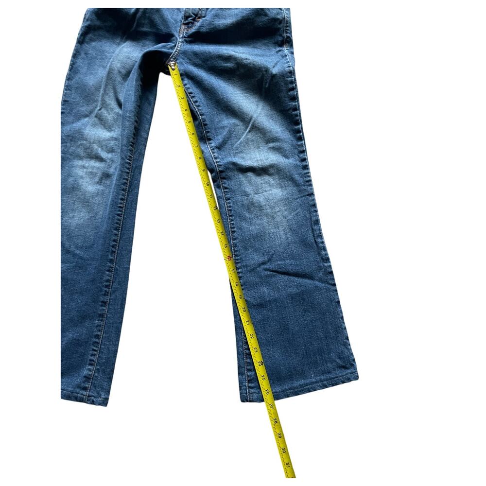 Calvin Klein Women Flare Jeans size 8 Classic Medium Wash Retro Sustainable Fair - Picture 4 of 10